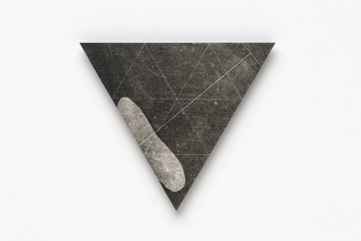 Aerial Notes #60, photogram on cotton rag photographic paper, 2020, 12.5cm x 14.5cm